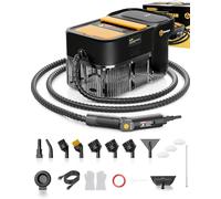 Gautye Steam Cleaner, 3 Level Adjustable Handle, 10s Heat Up, 2L Tank, Portable Steam Cleaner Handheld with 18 pcs Accessories, Steamer Cleaning for Floor, Bathroom, Window, Kitchen Car, Curtains