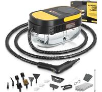 Gautye Steam Cleaner, 3-Level Adjustable Handle, 15s Heat-Up, 1.6L Tank, Portable Steam Cleaner Handheld with 16 pcs Accessories, Steamer Cleaning for Floor, Bathroom, Kitchen, Window, Car, Curtains