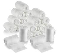 Gauze Bandage Rolls - 4 Yards Per Roll of Gauze Bandage and Stretch Wrapping for Dressing All Types of Wounds and Kit by MEDca, (5 cm x 3.7 m - Pack of 24)