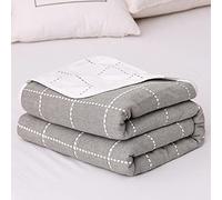 Gauze blanket, single, 6-ply gauze, 100% natural, soft to the touch, moisture-wicking, colorful, breathable, great for sleep, gentle on the skin, comfortable all round, machine was