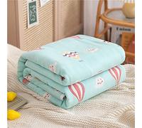 Gauze blanket, single, 6-ply gauze, 100% natural, soft to the touch, moisture-wicking, colorful, breathable, great for sleep, gentle on the skin, comfortable all round, machine was