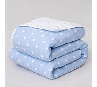 Gauze blanket, single, 6-ply gauze, 100% natural, soft to the touch, moisture-wicking, colorful, breathable, great for sleep, gentle on the skin, comfortable all round, machine was