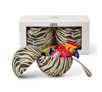 Gåva Bauble Duo with Swedish Chocolate - Reusable Swedish Design Christmas Ornaments - Scandinavian Gift Box with Authentic Swedish Chocolates - Pack of 2 (Knut)