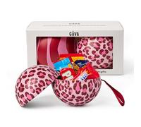 Gåva Bauble Duo with Swedish Chocolate - Reusable Swedish Design Christmas Ornaments - Scandinavian Gift Box with Authentic Swedish Chocolates - Pack of 2 (Glogg & Arne)