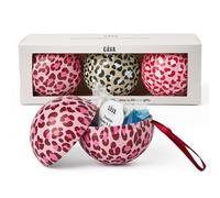 Gåva Refillable Bauble Trio with Swedish Candy - Christmas Ornament Gift Set in Swdish Design - Pack of 3 (Glogg, Carola & Kalle)