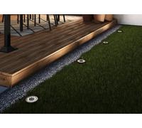 Gavea Grey & Black Stainless Steel Effect Solar-Powered Integrated Led Outdoor Ground Light