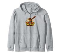 Gavel Smashing Crown Justice Over Tyranny Zip Hoodie