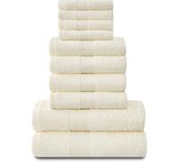 Gaveno Cavailia 10 Piece Toronto Towel Bale Set Cream Premier Super Soft And Quick Obsorbent Bath Towel