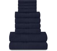 Gaveno Cavailia 10 Piece Toronto Towel Bale Set Navy Premier Super Soft And Quick Obsorbent Bath Towel