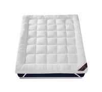 GC GAVENO CAVAILIA Teddy Fleece Single Mattress Topper - Extra Thick 10Cm Deep, Breathable Microfiber, Hypoallergenic, Machine Washable, Elasticated Corner Straps, Mattress Topper (90 X 190 Cm