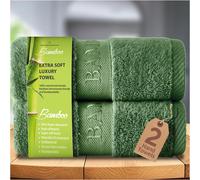 GAVENO CAVAILIA 2 Pack Bamboo Towel in Green GAVENO CAVAILIA Green