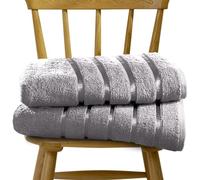 GAVENO CAVAILIA 2 Pk - Egyptian Cotton Bath Sheets - 80x140 Cm - Highly Absorbent, Quick Dry Dark Grey Large Bath Towels
