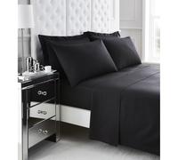 GAVENO CAVAILIA 200 Thread Count Fitted Sheet in Black | Size: Single GAVENO CAVAILIA Black Single