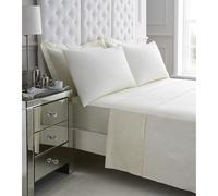 GAVENO CAVAILIA 200 Thread Count Fitted Sheet in Cream | Size: Super King GAVENO CAVAILIA Cream Super King
