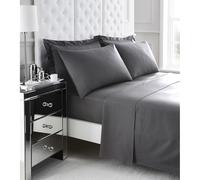 GAVENO CAVAILIA 200 Thread Count Fitted Sheet in Grey | Size: Super King GAVENO CAVAILIA Grey Super King