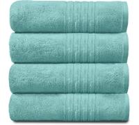 GAVENO CAVAILIA 4 Pack Hampton Towel in Aqua | Size: Bath Sheet GAVENO CAVAILIA Aqua Bath Sheet