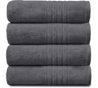 GAVENO CAVAILIA 4 Pack Hampton Towel in Charcoal GAVENO CAVAILIA Charcoal