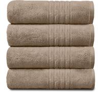 4 Pack Hampton Towel GAVENO CAVAILIA Natural Jumbo Towel