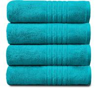 GAVENO CAVAILIA 4 Pack Hampton Towel in Teal GAVENO CAVAILIA Teal