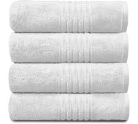 GAVENO CAVAILIA 4 Pack Hampton Towel in White | Size: Bath Sheet GAVENO CAVAILIA White Bath Sheet