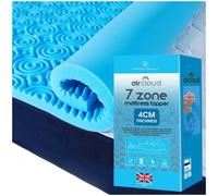 GC GAVENO CAVAILIA Super King Memory Foam Mattress Topper With 7 Zone Pressure Relief - 6 CM Deep Orthopedic Superking Mattress Topper For Back Pain (198x203 cm)