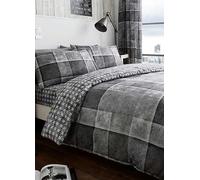 Gaveno Cavailia Denim Check Duvet Cover Set - Grey Grey