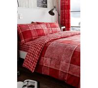 Gaveno Cavailia Denim Check Duvet Cover Set - Red Red
