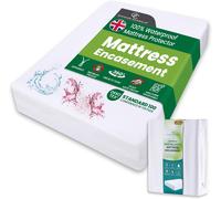 GC GAVENO CAVAILIA Premium Mattress Encasement Super King | Waterproof Mattress Protector | Anti-Allergy Zipped Mattress Cover | Bed Bug Dust Mite Proof | Super King Mattress Protector | White