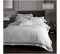 Gaveno Cavailia Hotel Collection Super King Duvet Set Devore White/Black, Luxury Elegant Bedding, 3 Piece Cotton Blend Bedlinen, Easy Care DuvetCover Bedset, 1 Quilt Cover and 2 Pillow Cases