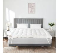 Gaveno Cavailia Hotel Quality Mattress Topper Double Bed 10Cm, Fluffy Quilted Mattress Toppers Elasticated Corner Straps, 4" Inches -137 X 190 Cm