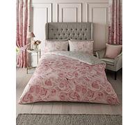 Gaveno Cavailia Luxurious Bellerose Bed Set with Duvet Cover and Pillow Cases, Polyester-Cotton, [ King-Pink ], Polycotton