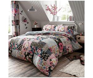 Gaveno Cavailia Luxurious Ellis Bed Set with Duvet Cover and Pillow Cases, Polyester-Cotton, Multi, Double