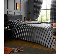 Gaveno Cavailia Luxurious Oscar Bed Set with Duvet Cover and Pillow Cases, Polyester-Cotton, [ King-Grey ], Polycotton