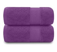 Gc Gaveno Cavailia 2Pk Miami Bath Sheet 90X140 Purple 700 Gsm Quick Drying & Super Absorbent Bath Sheet Set