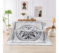 GAVENO CAVAILIA Niko Greek Throw in Grey | Size: 150 cm x 200 cm GAVENO CAVAILIA Grey 150 cm x 200 cm