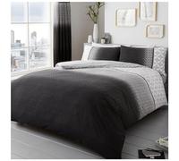 GAVENO CAVAILIA Ombre Bedding Set, Printed Duvet Cover Grey Washable Quilt Covers, Single 727057