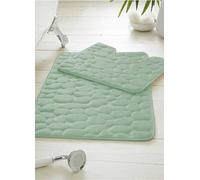 Gaveno Cavailia Pebble Bath & Pedestal Mat Set Sage Green