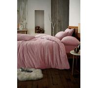 Gaveno Cavailia Plain Teddy Fleece Bedlinen Pink