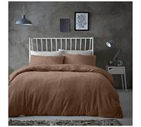 Gaveno Cavailia Popcorn King Duvet Set Mink, Honeycomb Waffle Weave Bedding, 3 Piece Teddy Flannel Fleece Reversible Bedlinen, Easy Care DuvetCover Bedset, 1 Quilt Cover and 2 Pillow Cases
