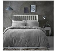 Gaveno Cavailia Popcorn King Duvet Set Silver, Honeycomb Waffle Weave Bedding, 3 Piece Teddy Flannel Fleece Reversible Bedlinen, Easy Care DuvetCover Bedset, 1 Quilt Cover and 2 Pillow Cases