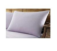 GC GAVENO CAVAILIA Premium Super Soft Quality Plain Thermal Dyed Flannelette Pillow Pair, Luxury 100% Brushed Cotton Easy Care Flannel Bedroom Accessory, Purple, 50x75 cm, 50X75