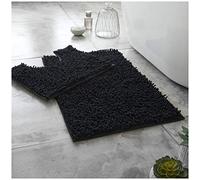 Gaveno Cavailia Super Absorbent Loop Bath Set, Chenille, Black