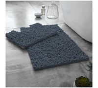 Gaveno Cavailia Super Absorbent Loop Bath Set, Chenille, Dark Grey