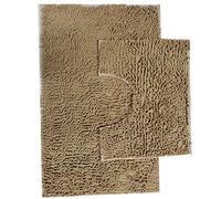 Gaveno Cavailia Super Absorbent Loop Bath Set, Chenille, Latte