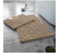 Gaveno Cavailia Super Absorbent Loop Bath Set, Chenille, Natural, 75 x 50