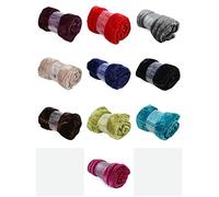 Gaveno Cavailia Super Soft Faux Fur Fleece Plain Throw Blanket, Mink, Double, 150 x 200 cm