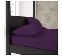 Gaveno Cavailia Super Soft Plain Dyed Diamond Housewife Pillow Cases [ 48 x 74 Cm - Berry ]
