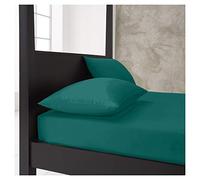 Gaveno Cavailia Super Soft Plain Dyed Diamond Housewife Pillow Cases [ 48 x 74 Cm - Deep teal ]