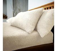 Gaveno Cavailia Teddy Fleece Luxurious Super Soft Warm and Cosy Pillowcase Pair (Cream, Teddy Pillowcase Pair)