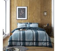 GAVENO CAVAILIA Teddy Windsor Check Duvet Cover in Green | Size: Single GAVENO CAVAILIA Green Single